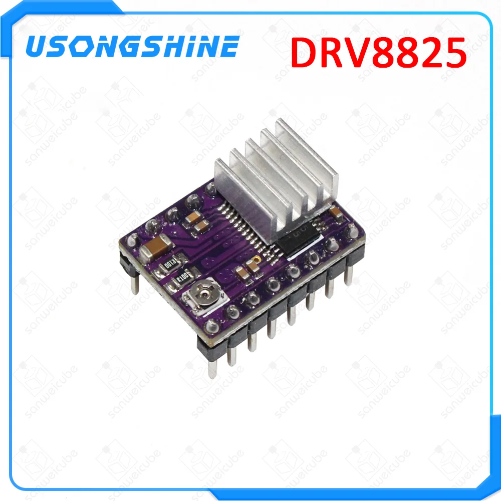 10 шт./лот, StepStick 8825 DRV8825, драйвер шагового двигателя, модуль, перевозчик, Reprap, 4 слоя, PCB RAMPS 1,4+ 10 шт., радиатор, часть, 3D принт