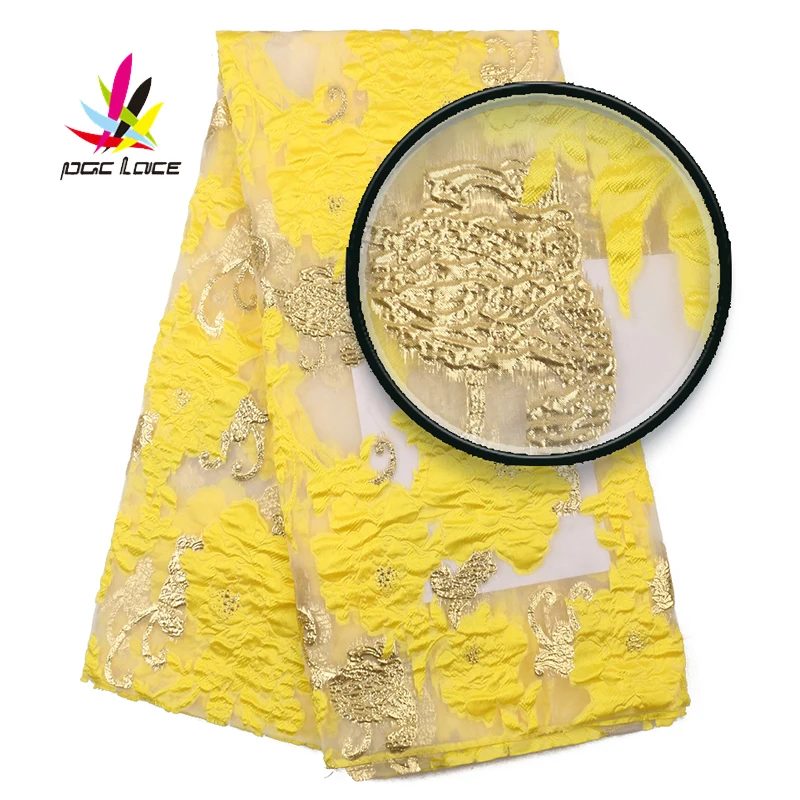 Парчовое кружево африканская вышитая кружевная ткань 2019 Высококачественная