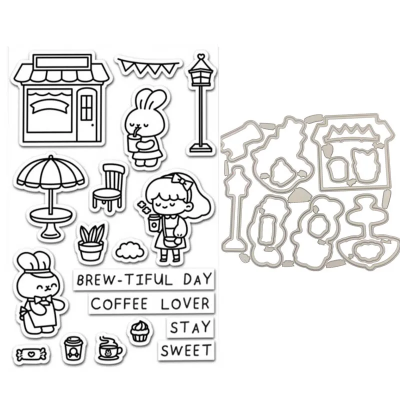 Пивоваренный день прозрачные штампы и металлическая пресс форма для DIY