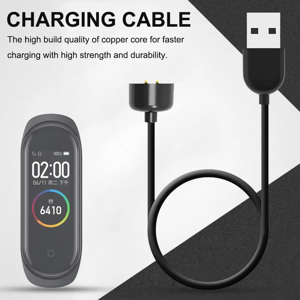 USB зарядная док-станция для Xiaomi Mi Band 5 сменный Шнур зарядное устройство адаптер