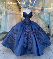 sweetheart ball gown princess puffy sweet 16 dress beaded appliques quinceanera dresses lace up back 15 year party gowns