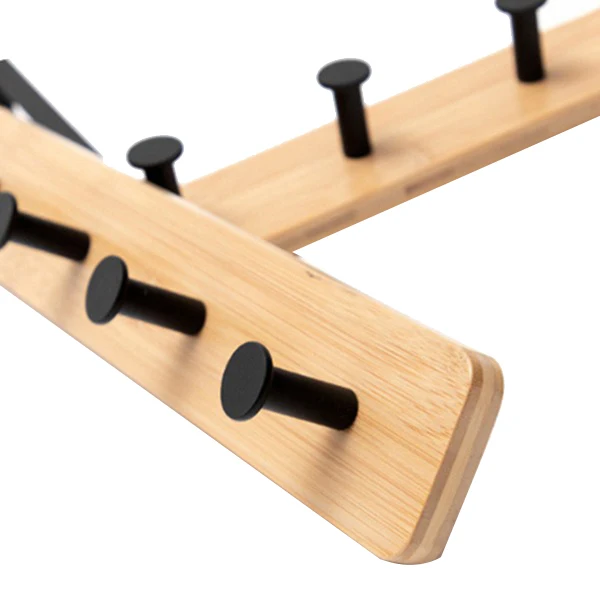 Бамбуковые дверные крепежные Крючки вешалка для одежды Полотенец брюк пальто