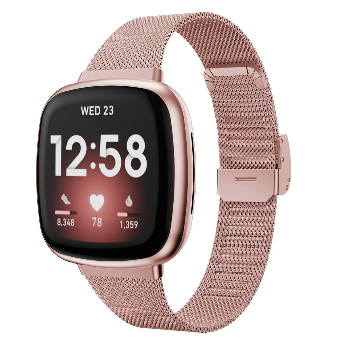 Миланская Петля из нержавеющей стали для Fitbit Versa 3/sense ремешок на запястье