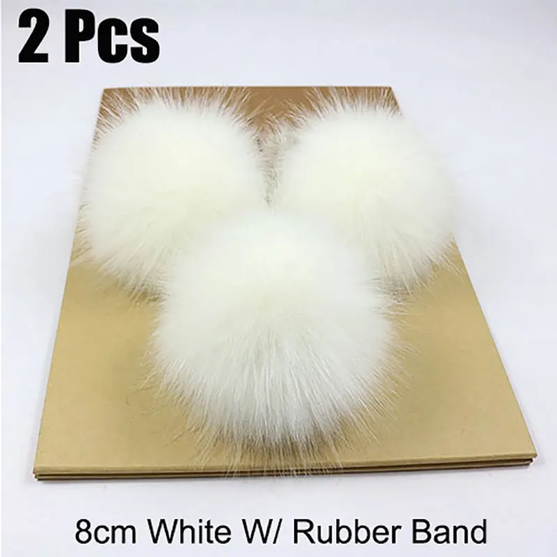 2 шт. помпоны из искусственного меха для одежды шапочки шапки сумки декор обуви