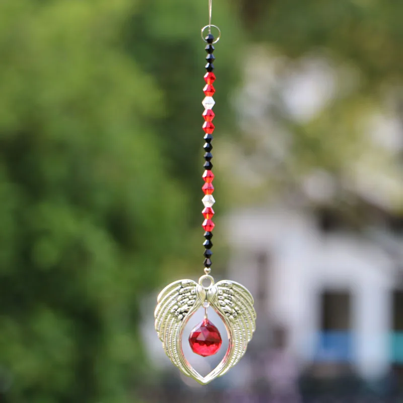 1 шт. подвесная Хрустальная подвеска в форме крыла ангела с люстрой 20 мм призмы