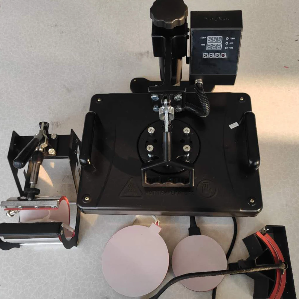 Двойной дисплей управления Новый 8 в 1 комбинированный термопресс машина