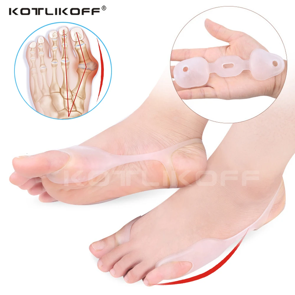 Силиконовые стельки Hallux вальгус палец ноги разделитель для коррекции набор стопы снимает коррекция носка колодки обуви аксессуары эластичные дышащие