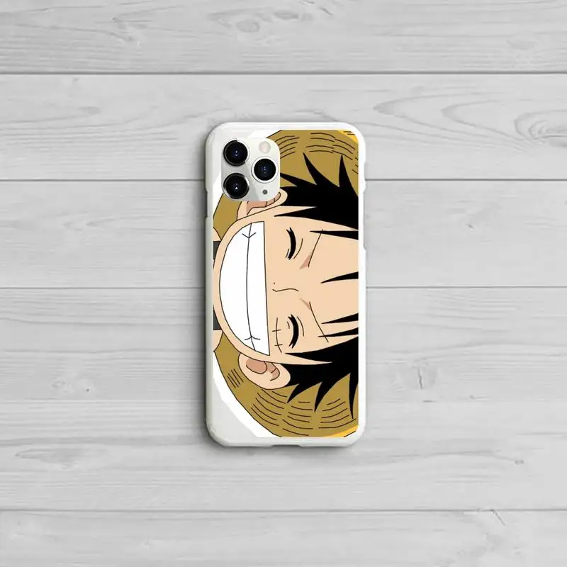 

Cartoon Luffy Sauron Phone Case Candy Color for iPhone 11 12 pro XS MAX 8 7 6 6S Plus X 5S SE 2020 XR