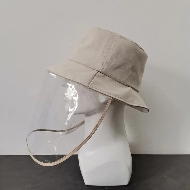 

Virus Protective Face Shield Mask Cover Hat Anti Spitting Saliva Drool Fisherman Cap Clear Facial Mask Splash Anti-Fog Anti-Oil