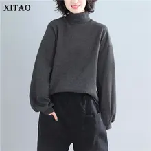 XITAO полосатый Женский свитер Корея Мода Водолазка Элегантный 2019