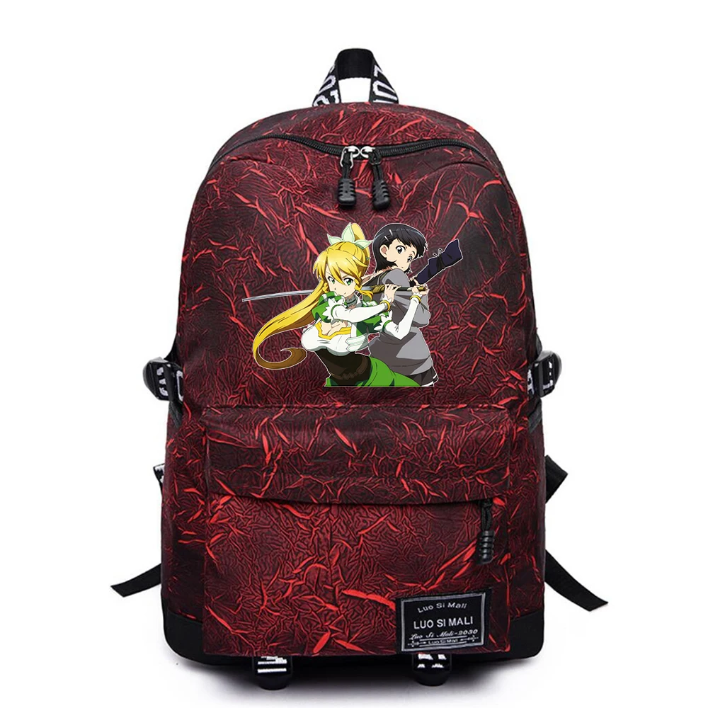 

Anime Sword Art Online SAO Casual Backpack Student Travel Unisex Schoolbag Teenger Mochila Packsack Fabric Laptop Bag