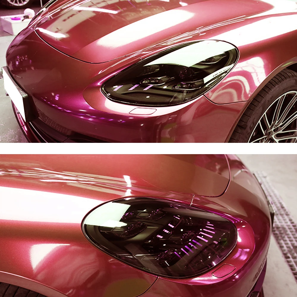 

Car headlight trim sticker for Porsche Cayenne 9YA Panamera Macan 718 Boxster Carman 911 running light turn fog drive lamp trim