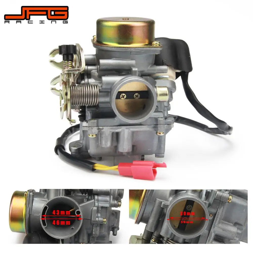 

Motorcycle CVK30 CVK 30MM Carburetor Carb Replacement For Keihin Scooters ATV GY6 150-250CC TANK 260 Scooter Street Bike