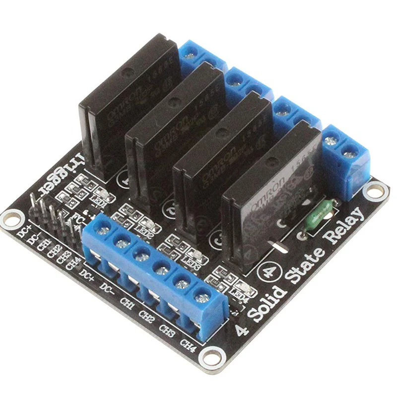 Релейный модуль 5 в 1 2 4 канала SSR AVR G3MB-202P 8 way высокого и низкого уровня 240 А выходная