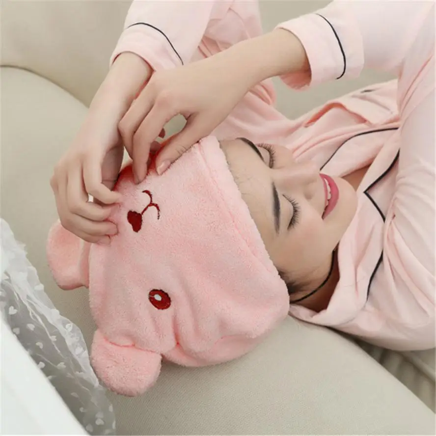 

Cartoon bear shower cap super absorbent quick-drying turban adult thickened head dry hair cap microfiber bathroom