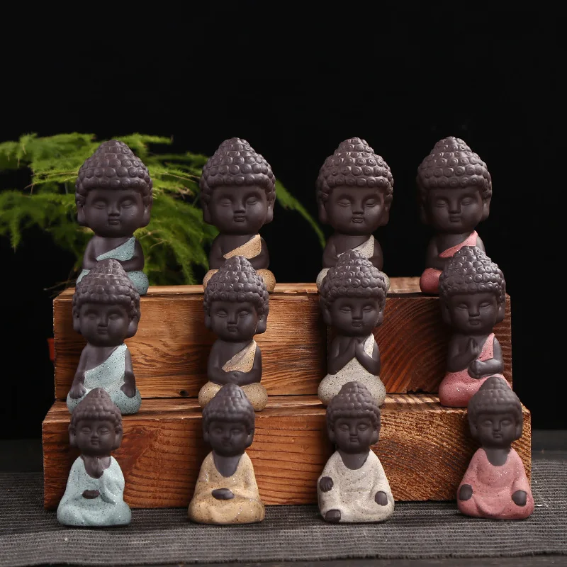 Маленькая статуя Будды статуэтка монаха татагата Индия Йога мандала чай