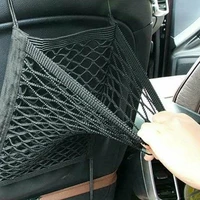 car back seat net bag universal anti slip strong stretchable storage bag car organizer bags high elastic