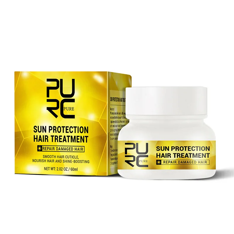 Маска для волос PURC выпрямления сглаживания блеска восстановления сухие волосы
