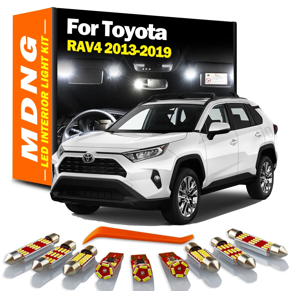MDNG 10 шт. светильник пы для 2013 2014 2015 2016 2017-2019 Toyota RAV4 Canbus автомобильные лампы