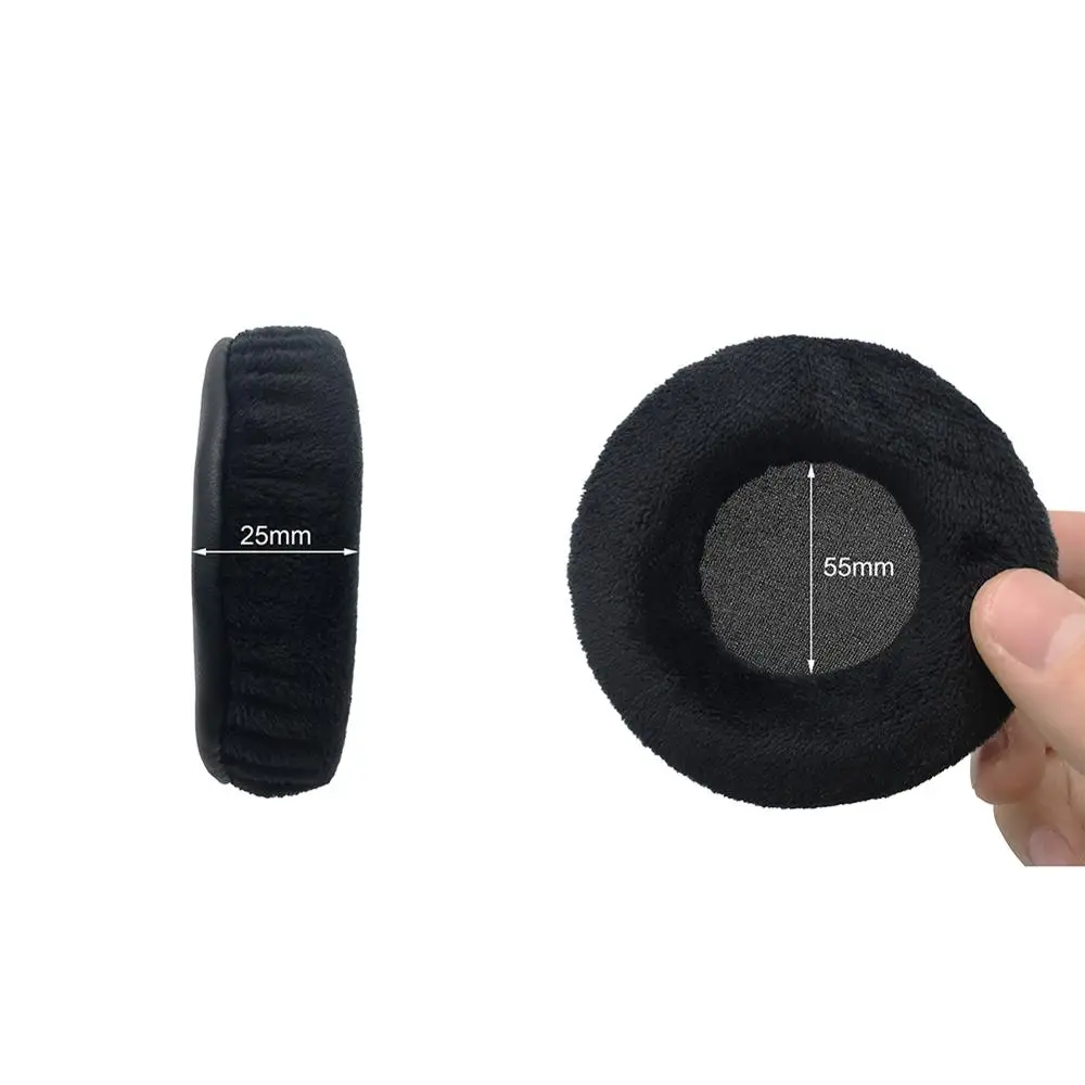 

KQTFT 1 Pair of Velvet Replacement Ear Pads for Philips SHP6000 SHP 6000 SHP-6000 Headset EarPads Earmuff Cover Cushion Cups