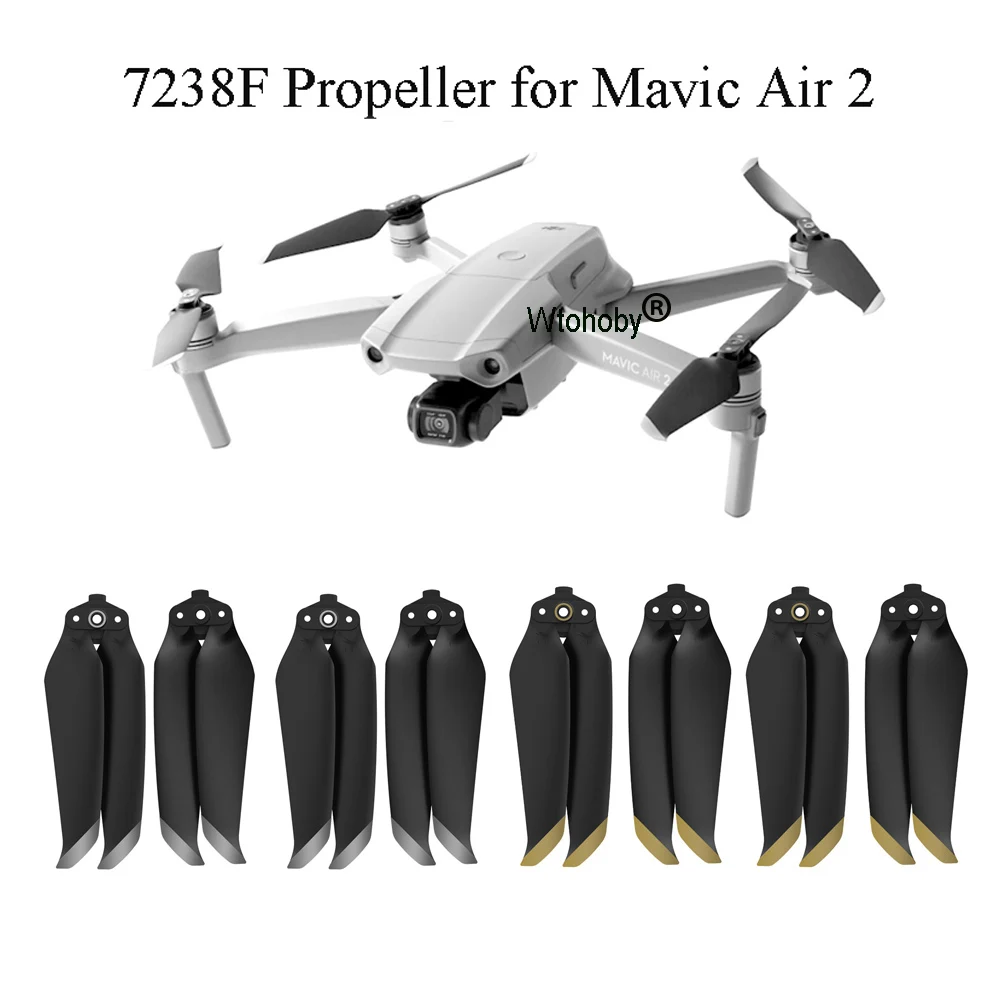 Пропеллеры для дрона Mavic Air 2/2S 7238F реквизит быстросъемные Лопасти пропеллера DJI 2