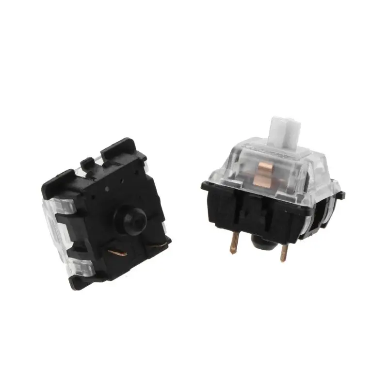 

10Pcs Mechanical Keyboard Gateron MX 3 Pin Clear Switch Transparent Case