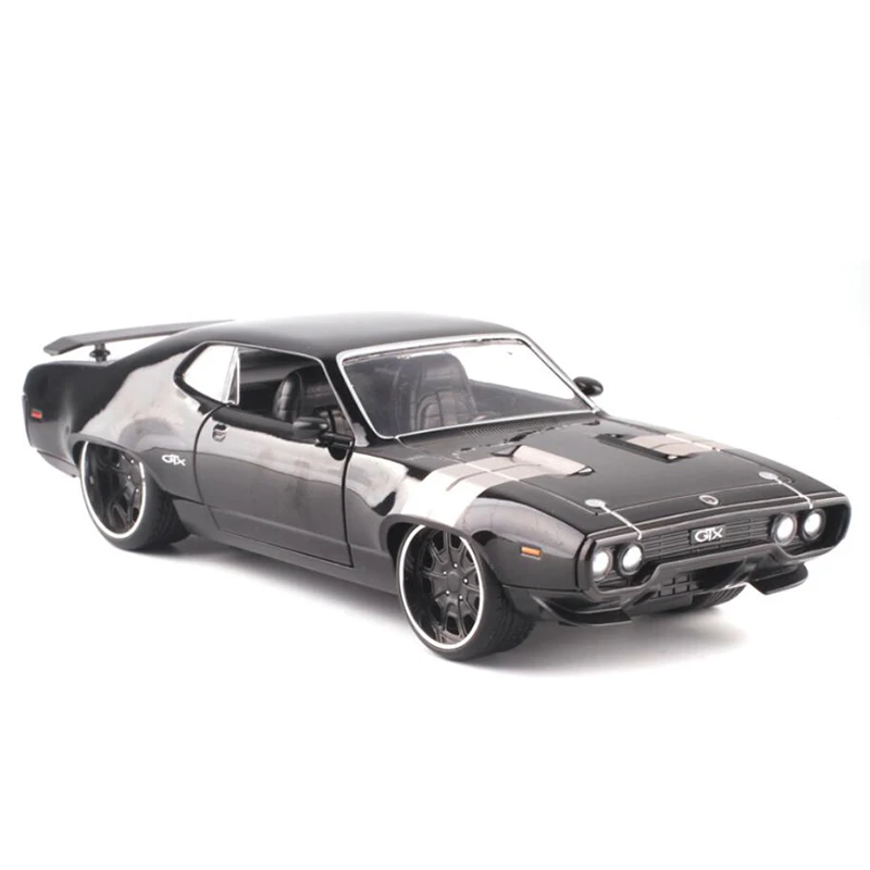 22 см 1:24 весы литой под давлением сплав 1972 DOM'S GTX быстрая Модель гоночного