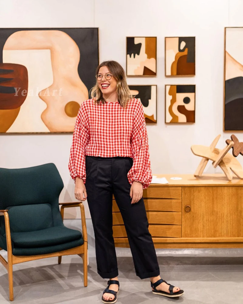 Morandi поп цветные блочные Картины Ручная роспись Абстрактная масляная живопись на