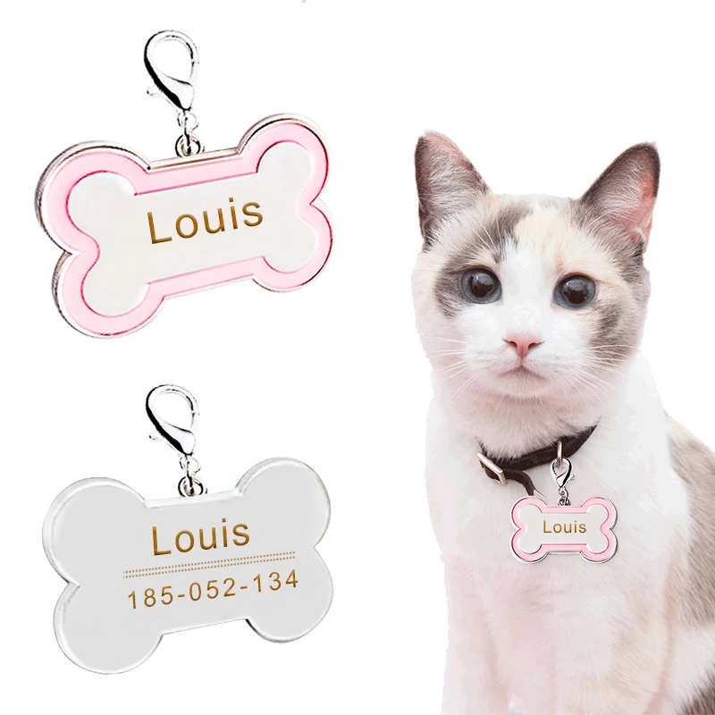 Бесплатная гравировка ошейник для собак и кошек аксессуары украшения ID