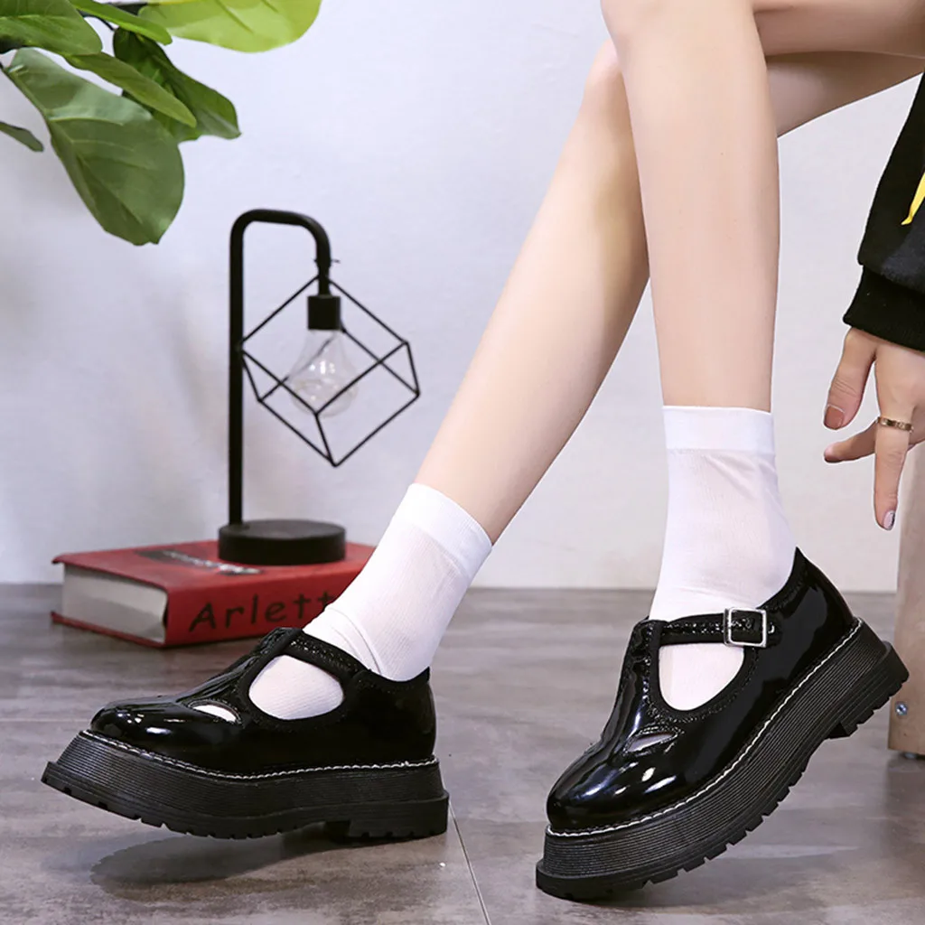 Туфли женские в британском стиле милые вечерние туфли на мягкой подошве с