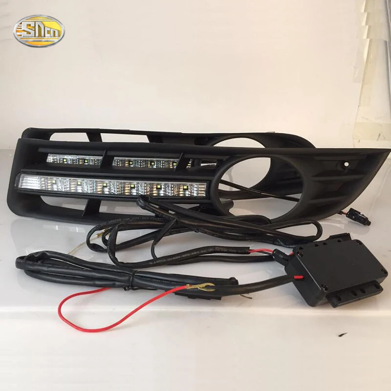 Светодиодсветодиодный дневные ходовые огни SNCN для Volkswagen Vw Passat B6 3C2 2007 2008 2009 2010 2011