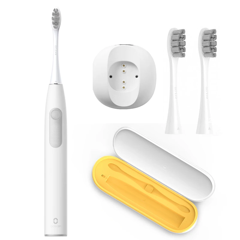 white add brush head Новая глобальная версия Oclean Z1 sonic электрическая зубная щетка для взрослых IPX7 Водонепроницаемая ультра звуковая Автоматическая быстрая зарядка зубная щетка - Цвет: white add brush head