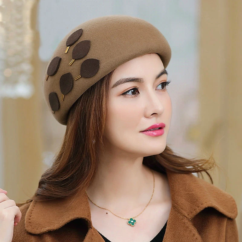 Шерстяная шляпа-чародей для женщин фетровые шляпы Женские винтажные Коктейльные