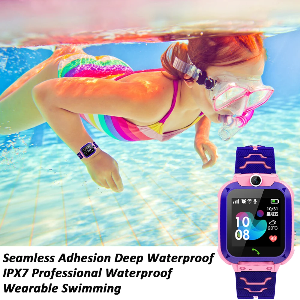 Детские Смарт-часы Q12 часы с SOS-телефоном для детей 2G Sim-карта смартфон IP67