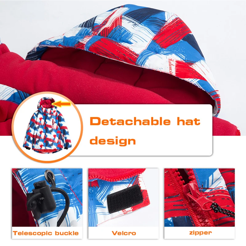 Лыжная куртка детская водонепроницаемая ветрозащитная одежда детские лыжные