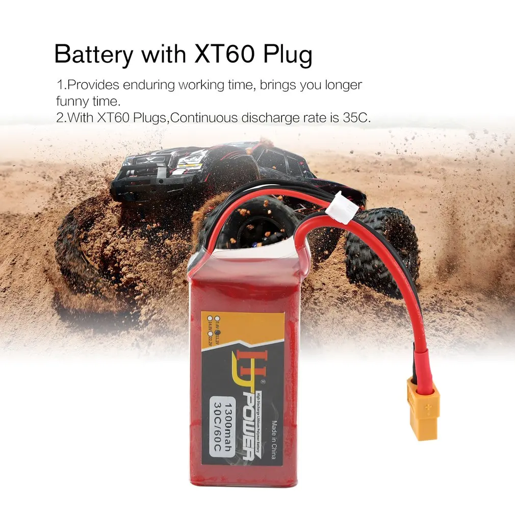 HJ 7,4 V 1300MAH 45C 2S Lipo аккумулятор XT60 разъем Перезаряжаемый для RC гоночный Дрон вертолет модель автомобиля лодки