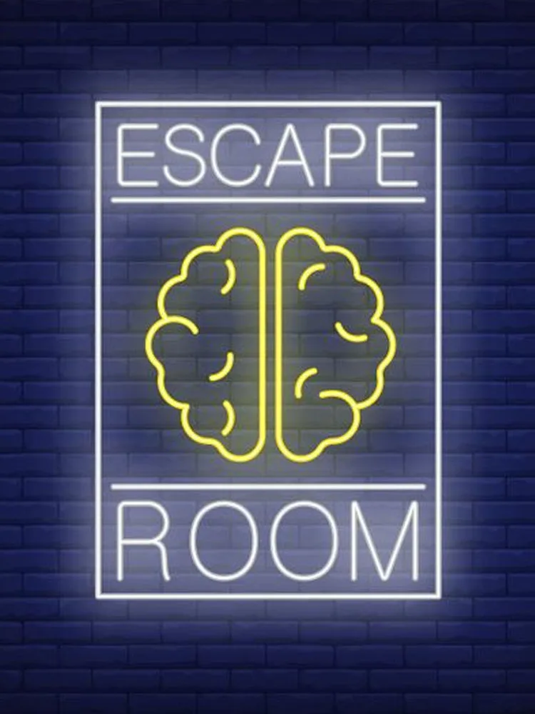 Неоновая вывеска для комнаты спасения лампа с текстом и логотипом настоящие