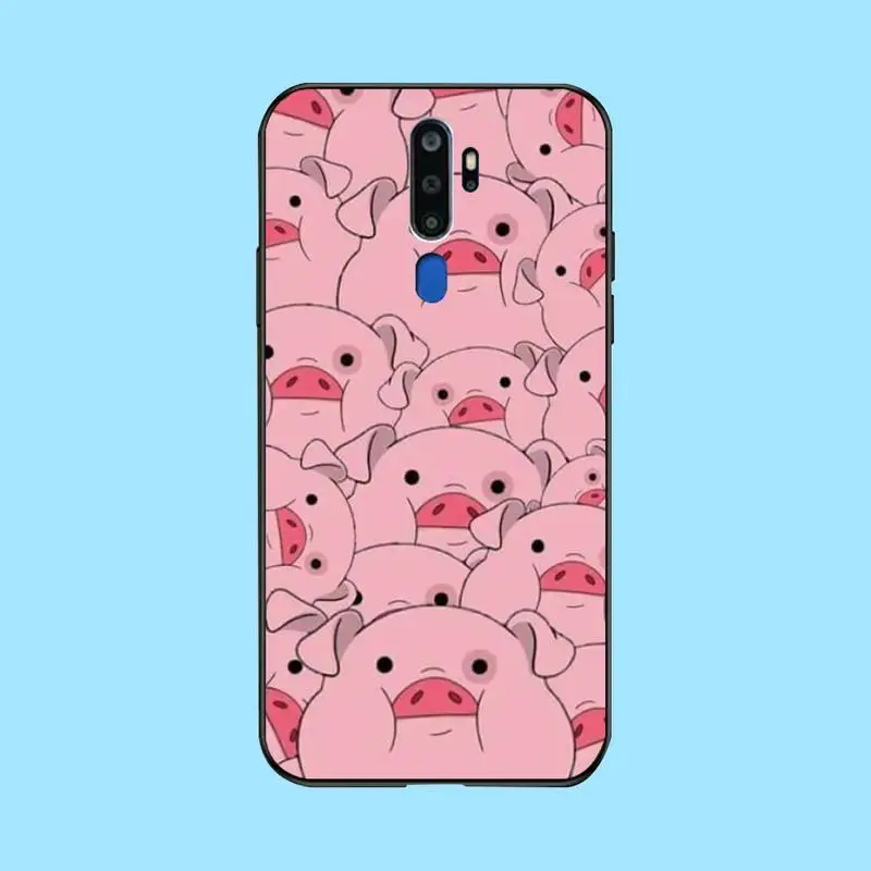 PENGHUWAN Cartoon pig cute Soft Silicone TPU Phone Cover For Oppo A5 A9 2020 A11x A71 A73S A1K A83 case | Мобильные телефоны и