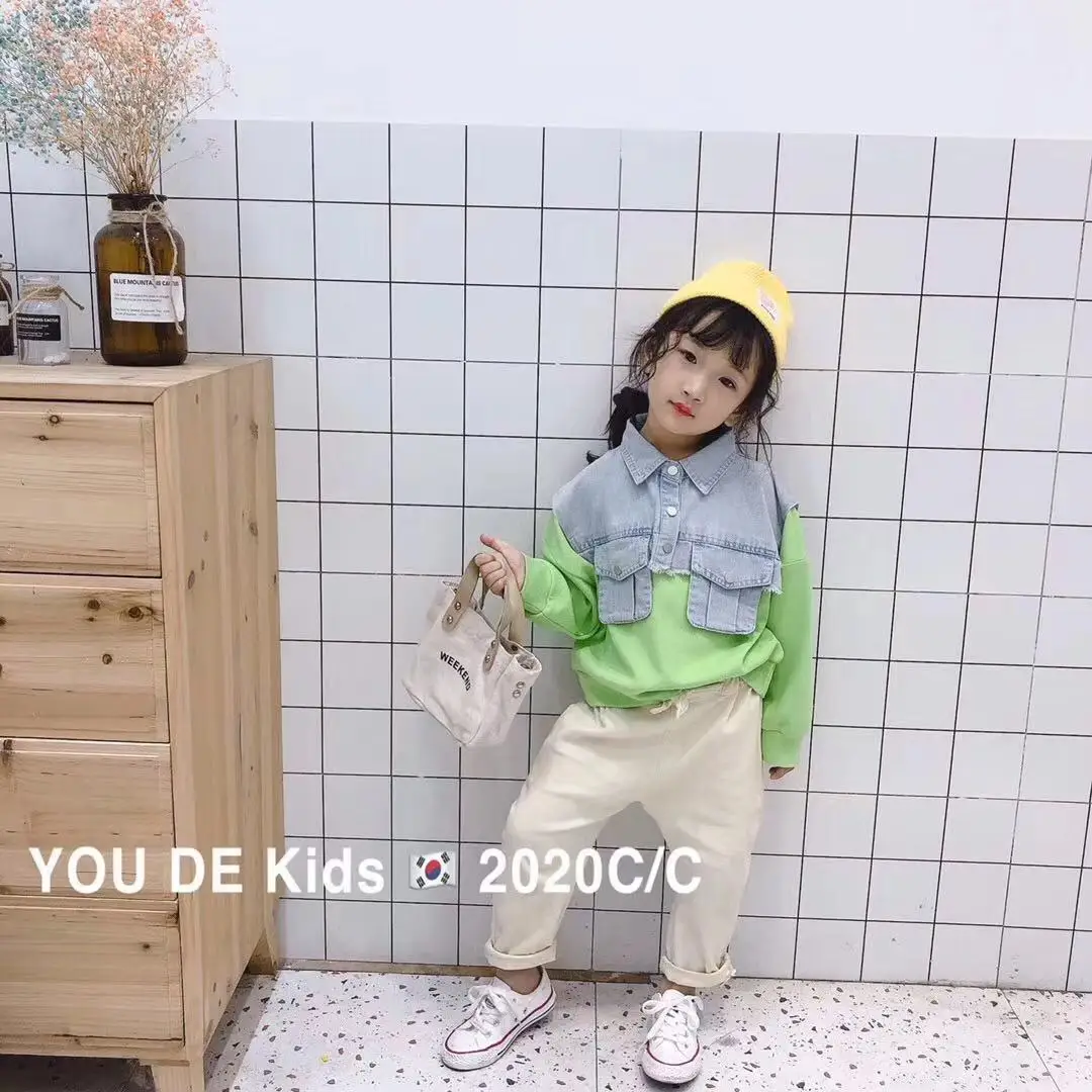 Свитер для девочек Новинка Весна 2020 модная трендовая детская одежда свитер с