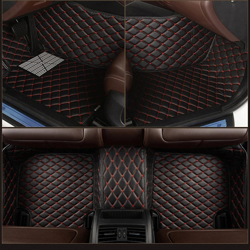 

leather Custom car floor mat for HONDA Civic Sport Touring Fit Jade Odyssey Pilot Vezel Stream CRV carpet car accessories