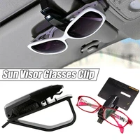 car fastener auto sun visor glasses holder sunglasses clip card ticket storage holder black car sport accessories car gadgets