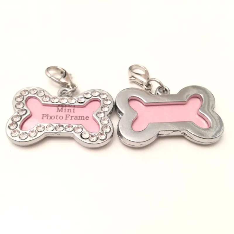 Милая идентификационная бирка в форме кости для собак и кошек металлическая