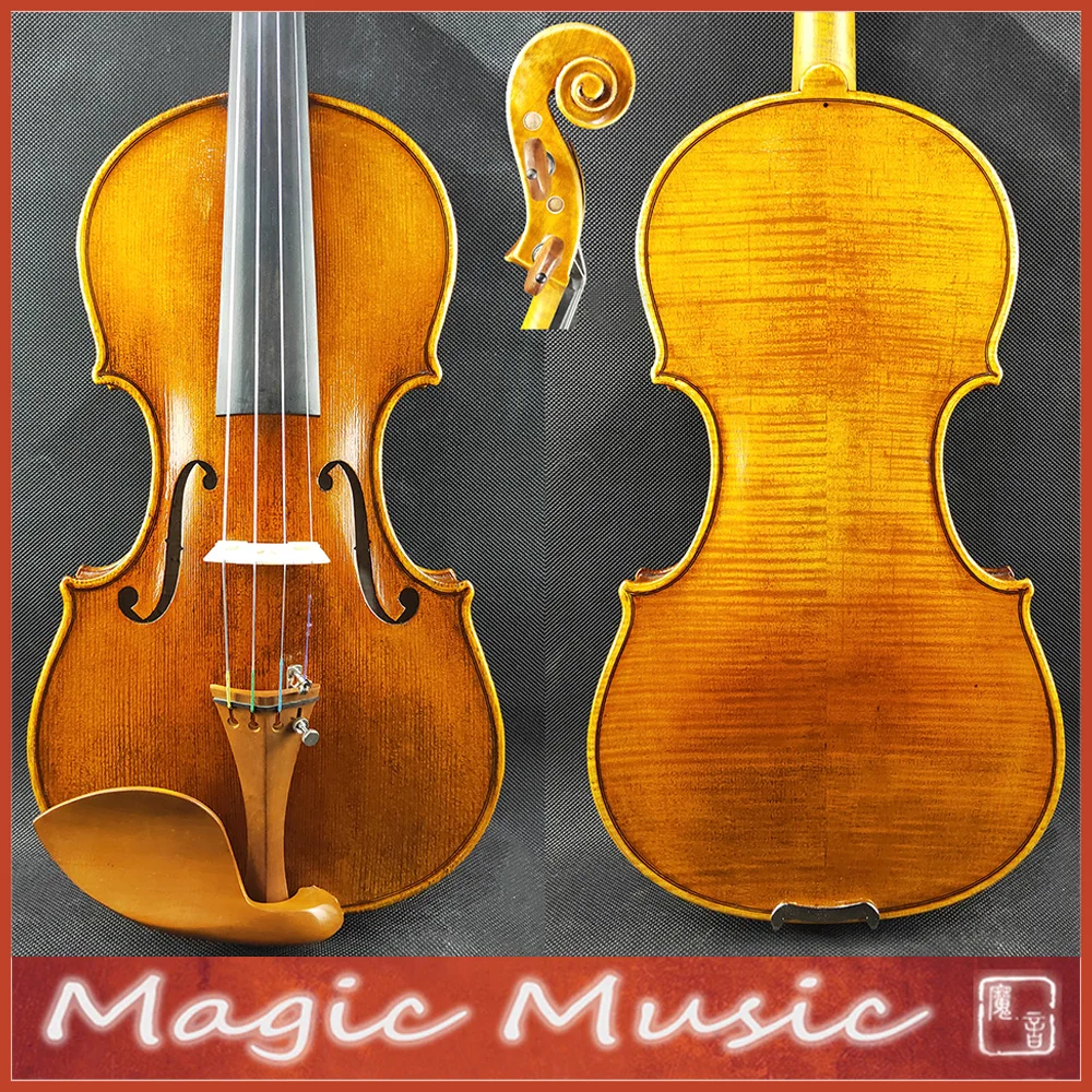 Выбранный! Копия скрипки Rogerius Bon Nicole AI Amati Master 4/4 #2412 русская ель и масляный лак