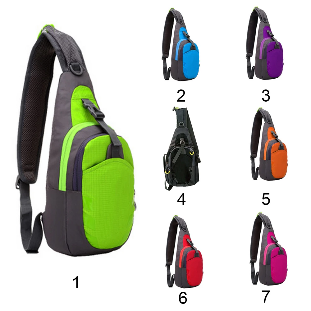 Сумка слинг на одно плечо нейлоновая нагрудная сумка через поясная для