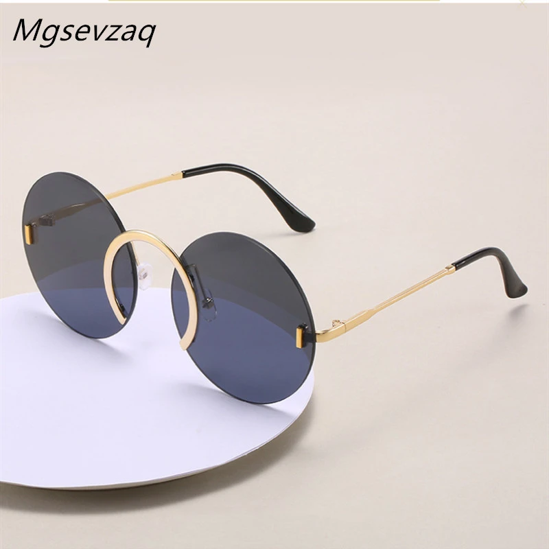 

Новинка 2020, индивидуальные круглые женские солнцезащитные очки, модные дикие забавные солнцезащитные очки морского цвета для уличной съем...