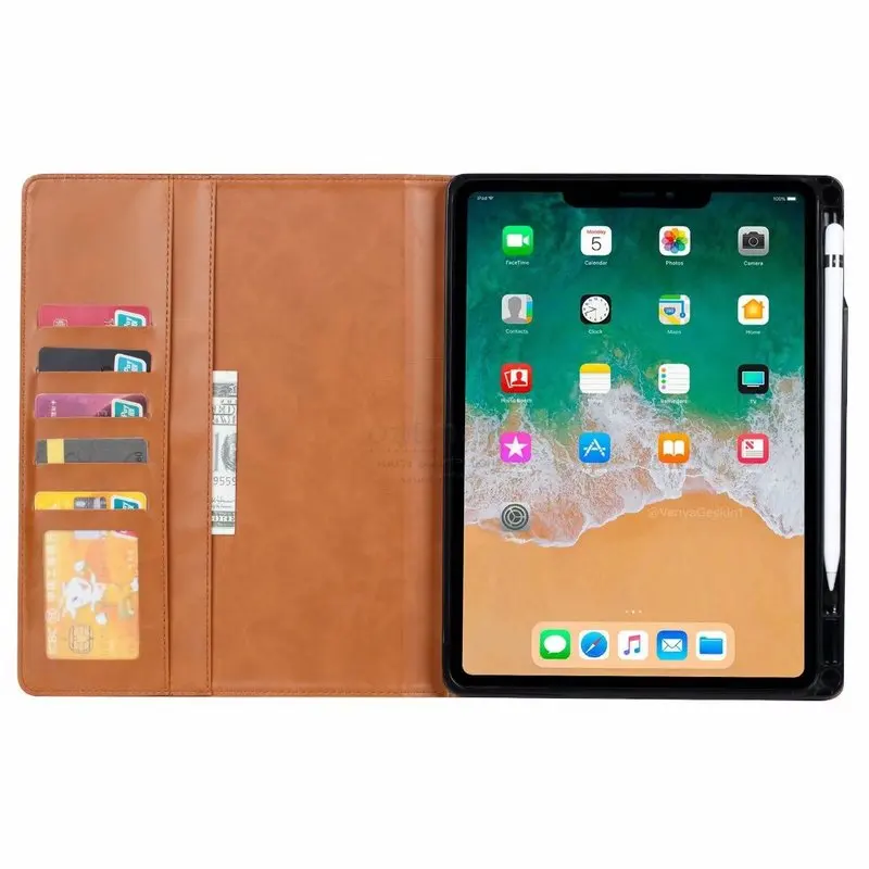 Роскошный винтажный замшевый кожаный смарт-чехол для iPad 9,7 /Air 2 1 6th Чехол-кошелек с подставкой для карт Магнитный чехол-книжка классический флип-чехол