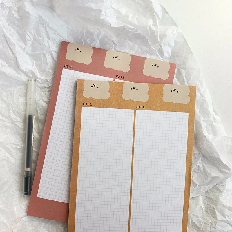 SIXONE 50 листов мультяшный милый медведь A5 блокнот для записей творческий ручная
