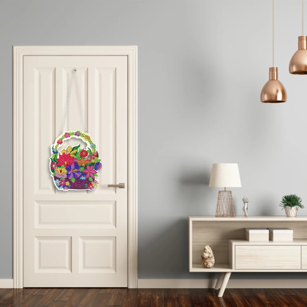 Набор для алмазной вышивки Цветочная корзина | Дом и сад