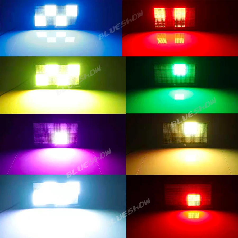 Нет налога 1 ~ 8 шт. Солнечный светодиодный стробоскосветильник DMX RGB со звуковым