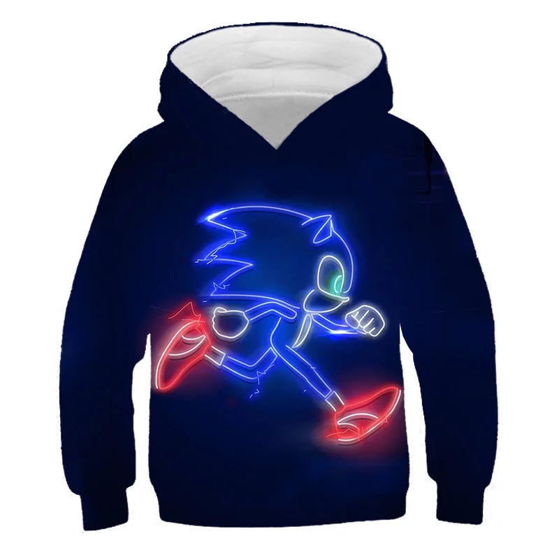 2021 Sonics Spring and Autumn Kids Clothing Hoodies Sweatshirt Baby Boys Clothes Cartoon 3D Long Sleeve Fashion Coat | Детская одежда и